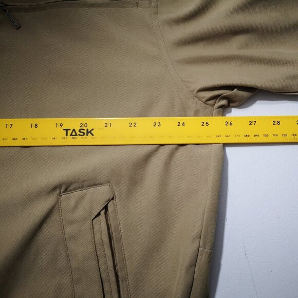 Firethorn Men's Size Large Full Zip Fully Lined Tan Windbreaker Jacket - Picture 11 of 13